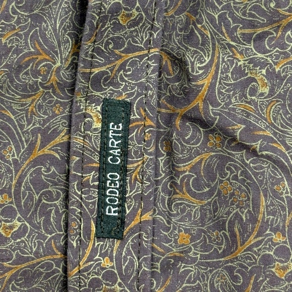 Rodeo Carte Men Western Long Sleeve Pearl Snap Shirt Sz XXL Cowboy Country Rodeo - Picture 4 of 14